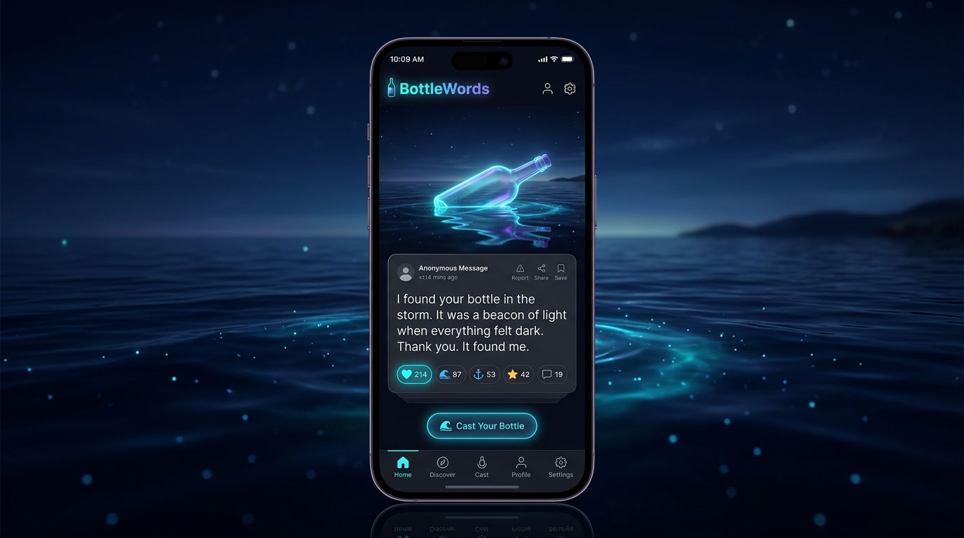 BottleWords Digital Ocean Experience